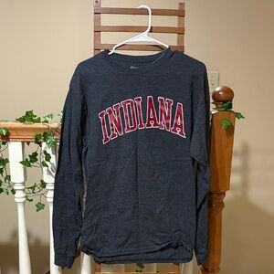 Champion Indiana Men's Dark Gray Long Sleeve Tee